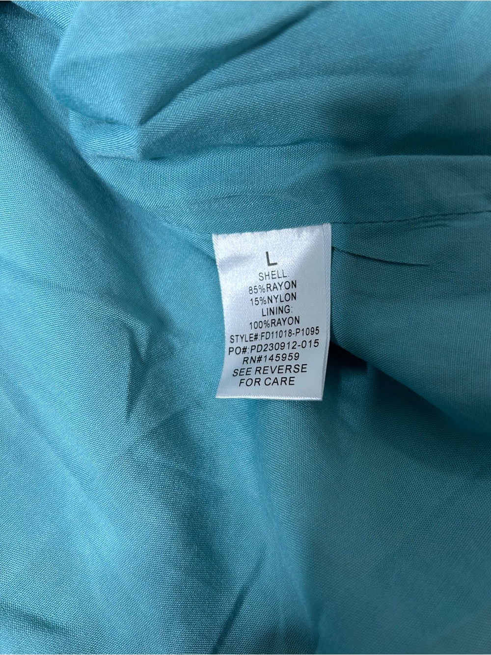 Dress Forum Aqua and Green Geometric Wrap Mini Dress Size Large NWT Vacation - Picture 6 of 14